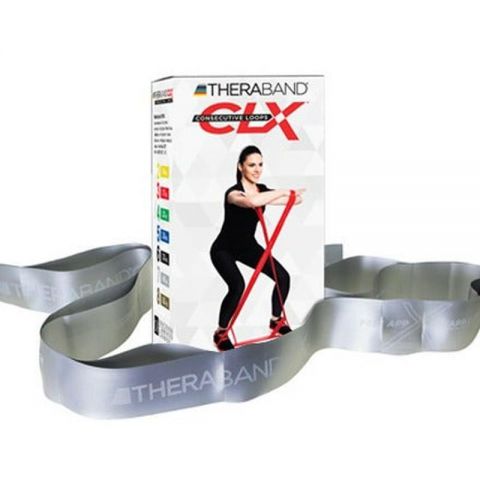 Thera-Band CLX 2m Bucles Plata Super fuerte